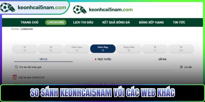 So sánh keonhacai5nam với các web khác